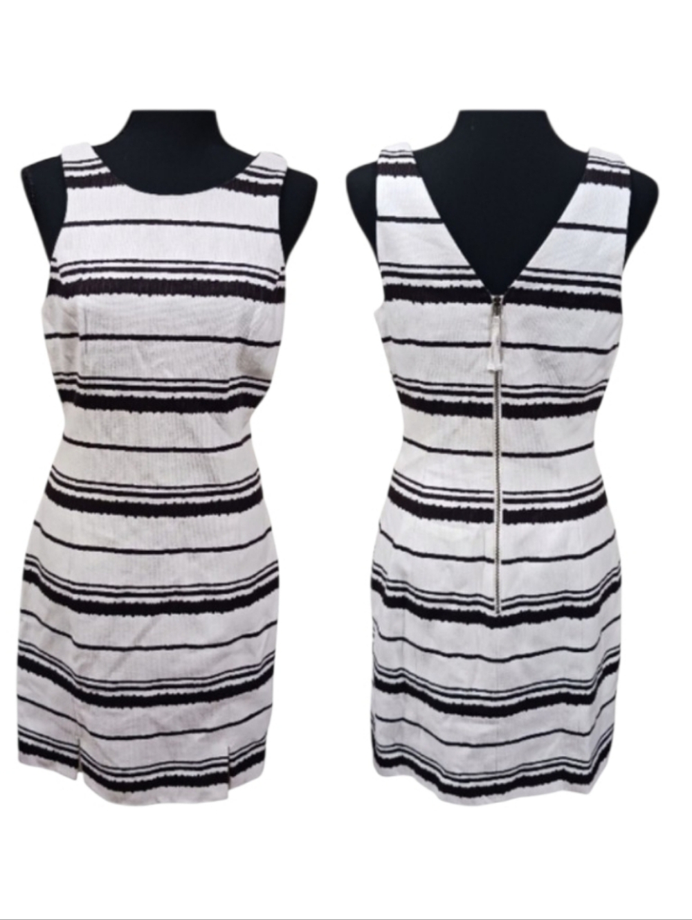 Banana Republic Heritage Stripe Sheath Dress Textured